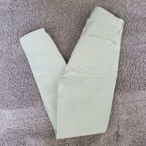 7 For All Mankind Light Green Skinny Pants